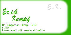 erik kempf business card